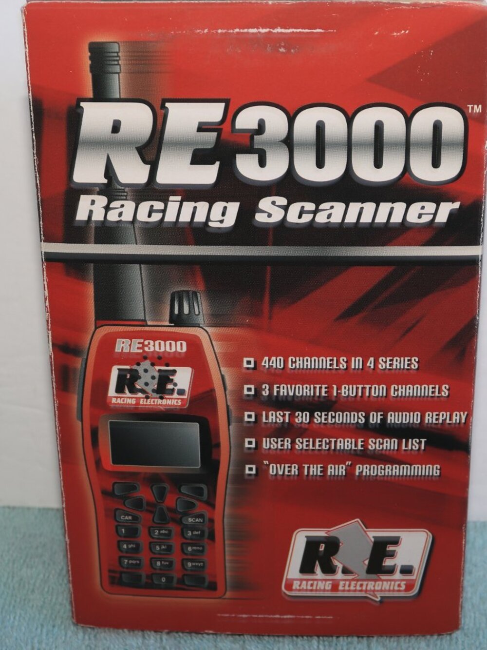 Racing Electronics RE3000 440-Channel Over-the-Air Programmable Scanner